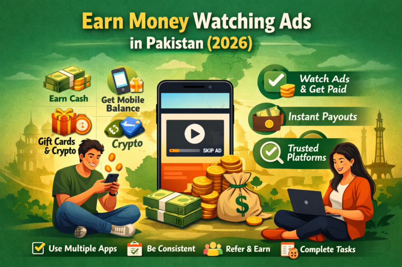 Earn Money by Watching Ads in Pakistan (Complete Guide 2026)